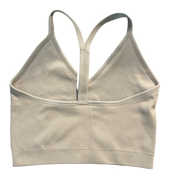 SET ACTIVE x Ouai Ribbed V Bra Sz Medium - Picture 6 of 7